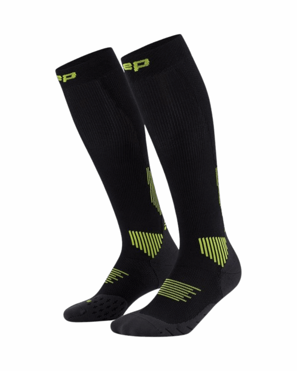 CEP CORE RUN SOCKS TALL 5.0 Herren black/lime Gr. 5