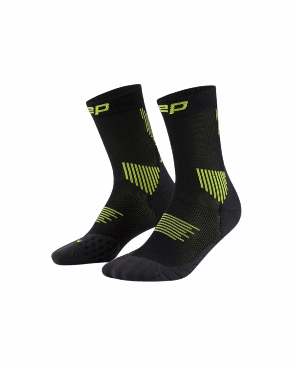 CEP CORE RUN SOCKS MID CUT 5.0 Herren black/lime 42-45