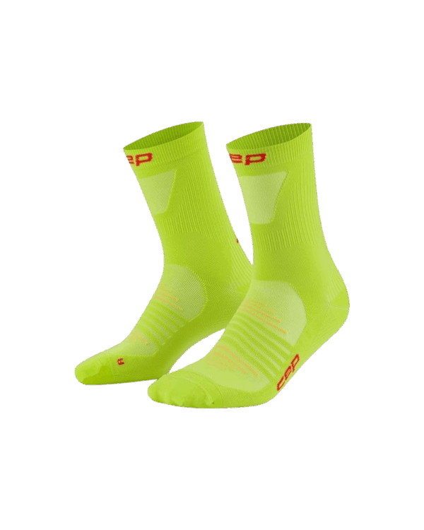 CEP PRO RUN ULTRALIGHT SOCKS MID CUT Herren yellow 45-48+