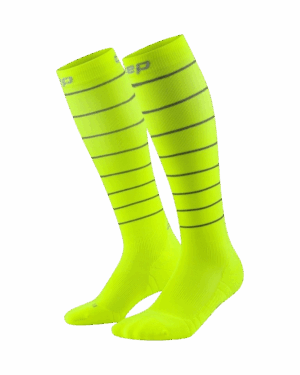 CEP PRO RUN REFLECTIVE SOCKS TALL 2.0 Herren NEON YELLOW Gr. 3