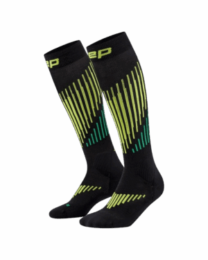 CEP CORE RUN MERINO SOCKS TALL 3.0 Damen BLACK/LIME Gr. 2