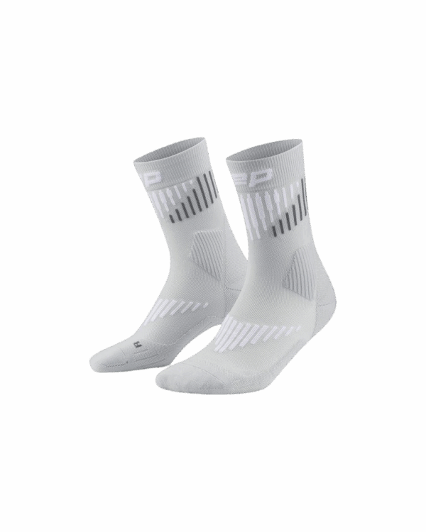 CEP CORE RUN MERINO SOCKS MID CUT 3.0 Damen GREY/WHITE Gr. 40-43