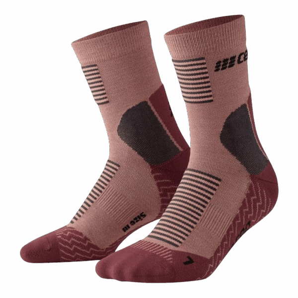 CEP COLD WEATHER MID-CUT V2 SOCKS Damen Rose-brown