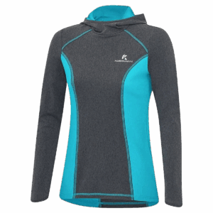 KOSSMANN CORVARA C-KAPUZENTOP LAUFOBERTEIL Damen Blau XS