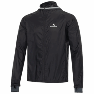 KOSSMANN MICROPLUS LAUFJACKE Herren Schwarz XXL