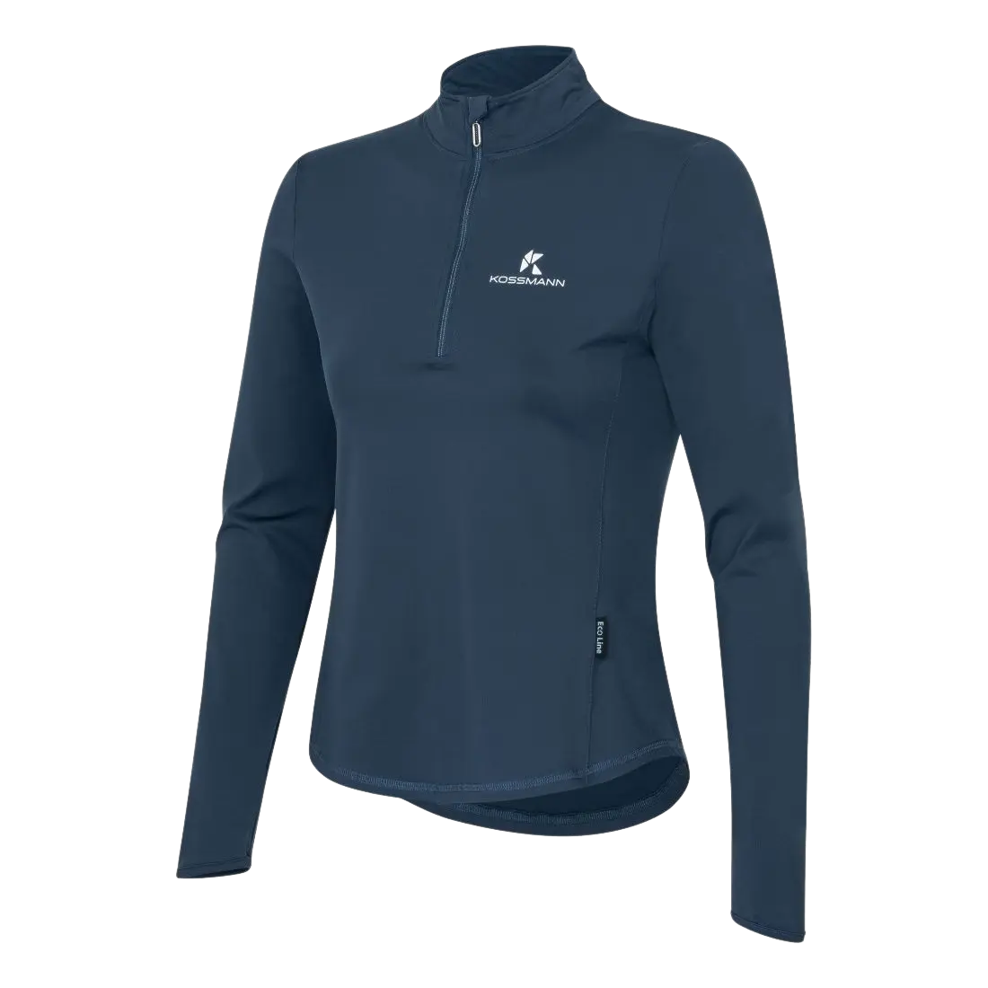 KOSSMANN ECOLINE ZIPNECK TOP Damen Blau S