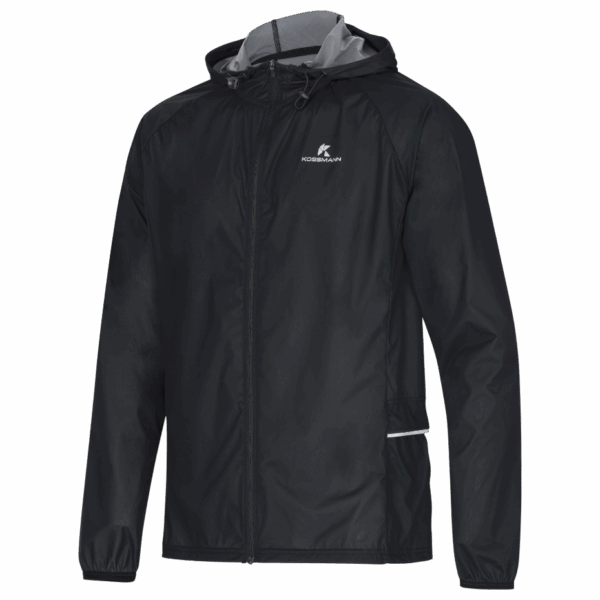 KOSSMANN BAIKAL RAIN JACKET MIT KAPUZE Herren SCHWARZ XL