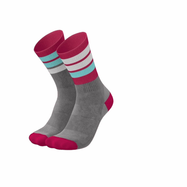 INCYLENCE MERINO STRIVE LAUFSOCKEN Unisex LIGHT GREY/ SKY BLUE  Gr. 35 - 38