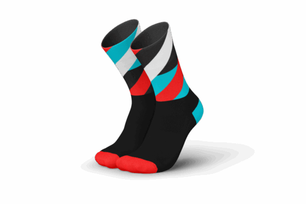 INCYLENCE RUNNING LOOPS LAUFSOCKEN Unisex Black Cyan Inferno 35-38