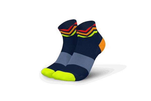 INCYLENCE ULTRALIGHT WAVES SHORT LAUFSOCKEN Unisex Navy Orange 47-50