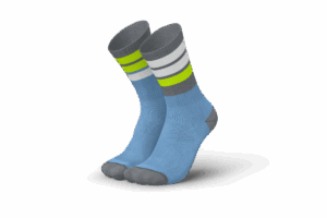 INCYLENCE MERINO STRIVE Laufsocken Unisex LIGHT BLUE CANARY 35-38