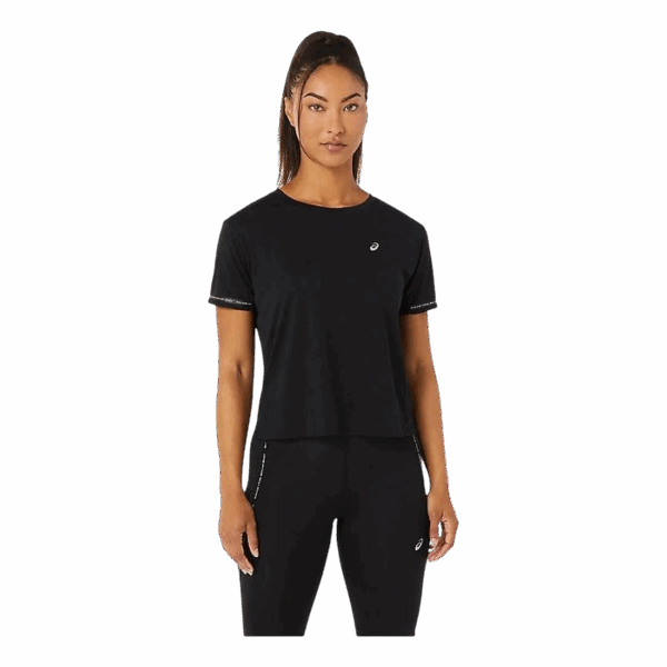 ASICS RACE CROP TOP Damen Schwarz S