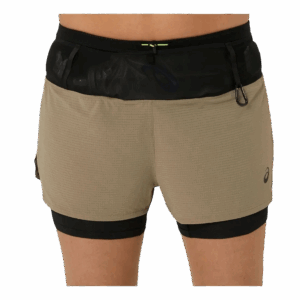 ASICS FUJITRAIL 2IN1 SHORT Damen Braun XS