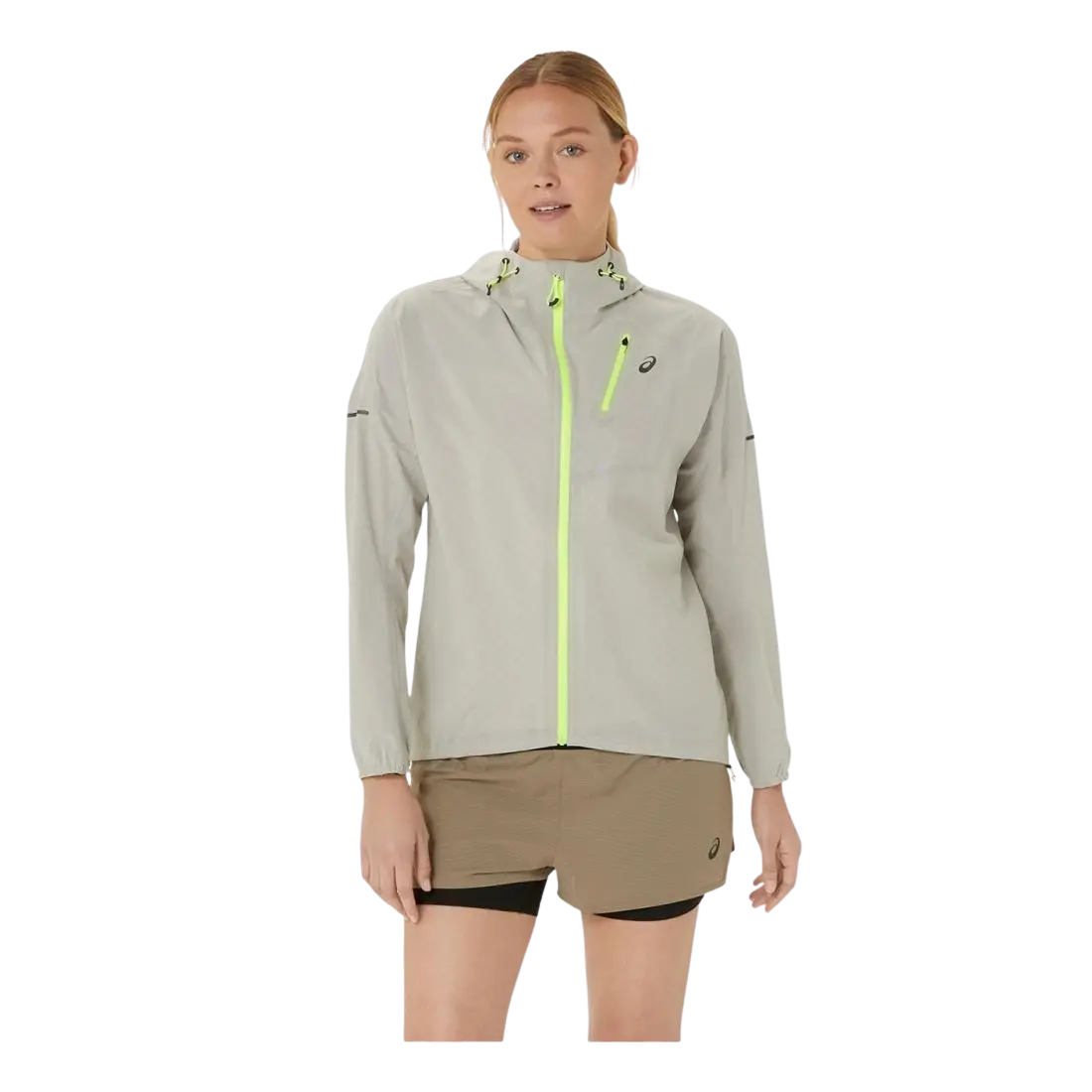 ASICS FUJITRAIL WATERPROOF JACKET Damen Weiß S 1 ASICS FUJITRAIL WATERPROOF JACKET Damen Weiß S