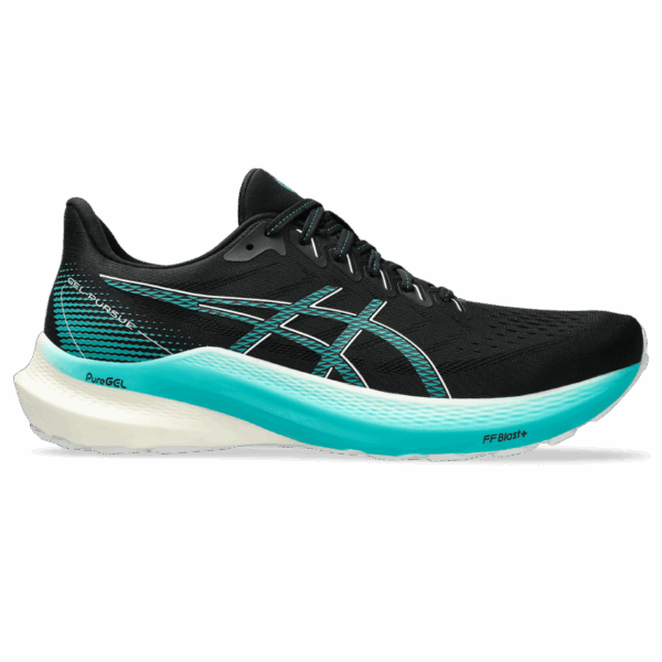 ASICS GEL-PURSUE 10 Laufschuhe Herren BLACK/WAVE TEAL 49