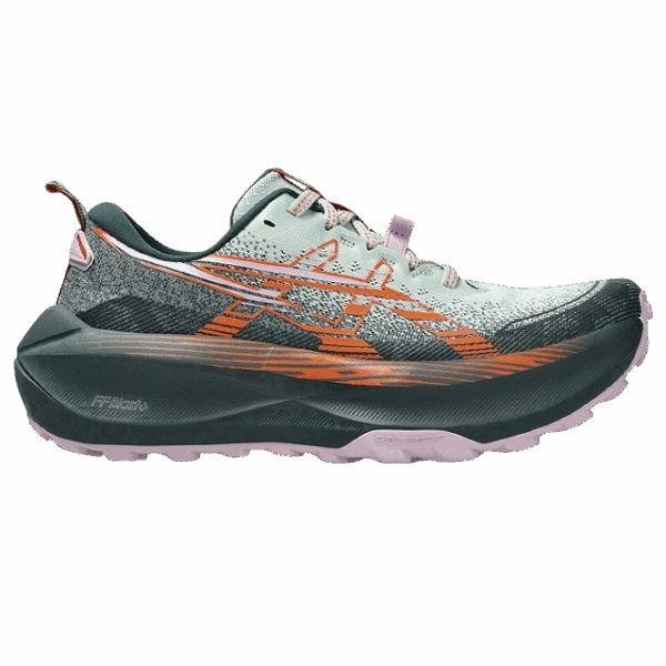 ASICS Trabuco Max 4 Laufschuhe Damen COLD MOSS/NOVA ORANGE
