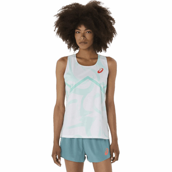 ASICS LIGHT KNIT SINGLET Damen SOOTHING SEA M