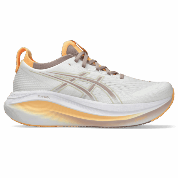 asics GEL-NIMBUS 27 Damen WHITE/FAWN Gr. 40