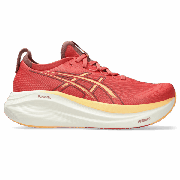 asics GEL-NIMBUS 27 Damen DARK PINK CLAY/ORANGE GLOW Gr. 42