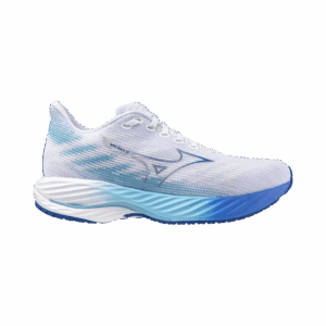 MIZUNO WAVE RIDER 28 Laufschuhe Damen White/Mugen Blue/River Bl B (normal) 36