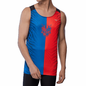 MIZUNO DRYAEROFLOW GRAPHIC TANK Herren Oni Red/Oni Blue XL