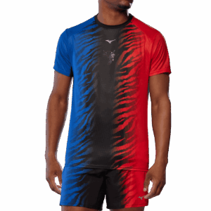 MIZUNO DRYAEROFLOW GRAPHIC TEE Herren Oni Red/Oni Blue S