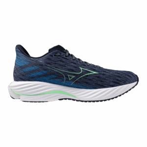 MIZUNO WAVE RIDER 28 Laufschuhe Herren Vintage Indigo/Neo Mint/Frontier Blue D (normal) 40