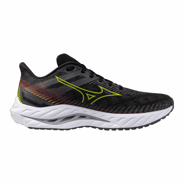 MIZUNO WAVE SIRIUS Laufschuhe Herren Black/Evening Primrose/High Risk Red 50