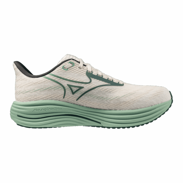 Mizuno WAVE RIDER 29 Laufschuhe Herren Snow White/Bistro Green/Creme de Menthe 50
