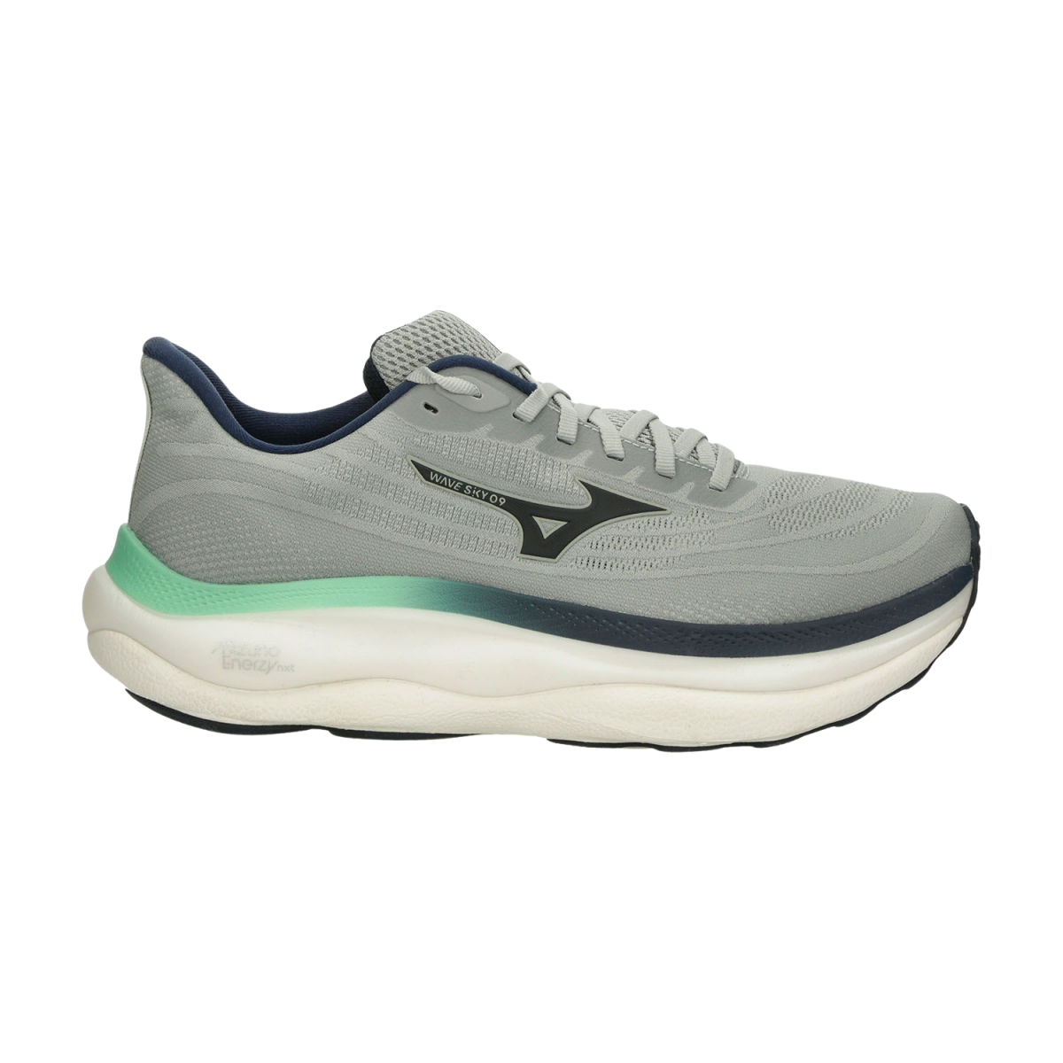 Mizuno WAVE SKY 9 Laufschuhe Herren Harbor Mist/Dress Blues/Ice Green 46,5 1 Mizuno WAVE SKY 9 Laufschuhe Herren Harbor Mist/Dress Blues/Ice Green 46