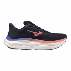 Mizuno WAVE SKY 9 Laufschuhe Damen Odyssey Gray/Striking Coral/Iris Bloom 38