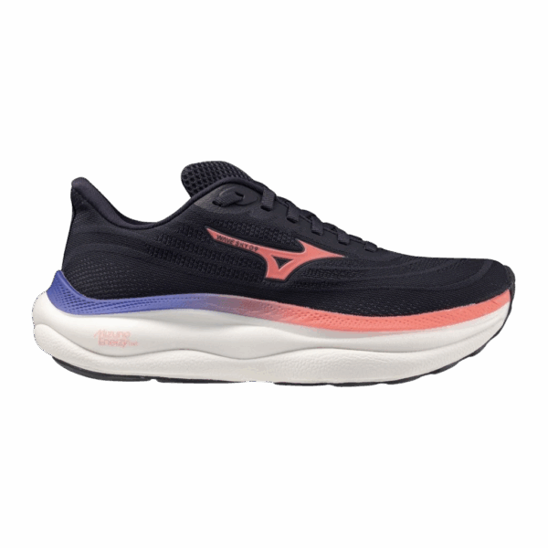 Mizuno WAVE SKY 9 Laufschuhe Damen Odyssey Gray/Striking Coral/Iris Bloom 38