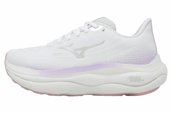 Mizuno WAVE SKY 9 Laufschuhe Damen White/Silver/Orchid Petal 39