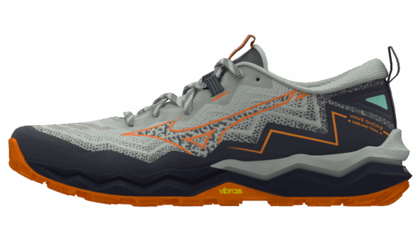 MIZUNO WAVE DAICHI 9 Trailschuhe Herren Mercury/Tangelo/Tang Orange 46