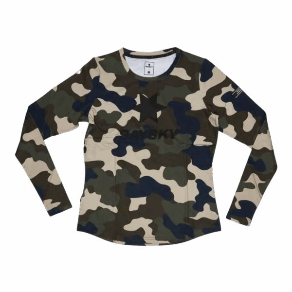 SAYSKY CAMO BLAZE LONGSLEEVE Damen Oliv S