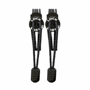 LOCK LACES Schnürsenkel unisex black