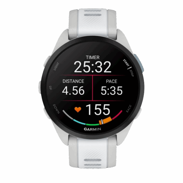 GARMIN FORERUNNER 165 MUSIC LAUFCOMPUTER Mist Grey/Whitestone