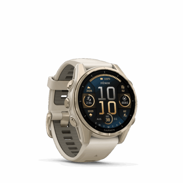 GARMIN FENIX 8 - 43MM AMOLED SAPPHIRE nebelgrau-softgold