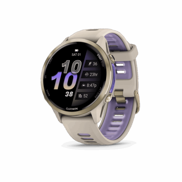 GARMIN FORERUNNER 970 Smartwatch French Gray/Softgold Titan