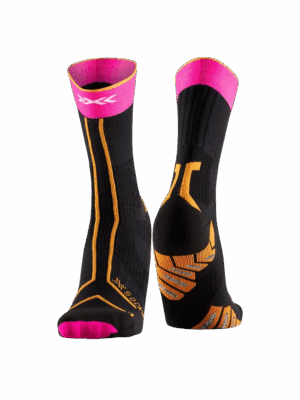 X-BIONIC X-SOCKS® TRAILRUN EXPERT CREW Laufsocken Unisex X BLACK/FLUO PINK/BLAZING ORANGE 35-38
