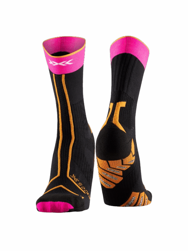 X-BIONIC X-SOCKS® TRAILRUN EXPERT CREW Laufsocken Unisex X BLACK/FLUO PINK/BLAZING ORANGE 35-38