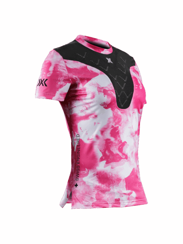 X-BIONIC COREFUSION RUN SHIRT SS WMN Damen WOLFPACK/WHITE/NEO PINK Gr. XL