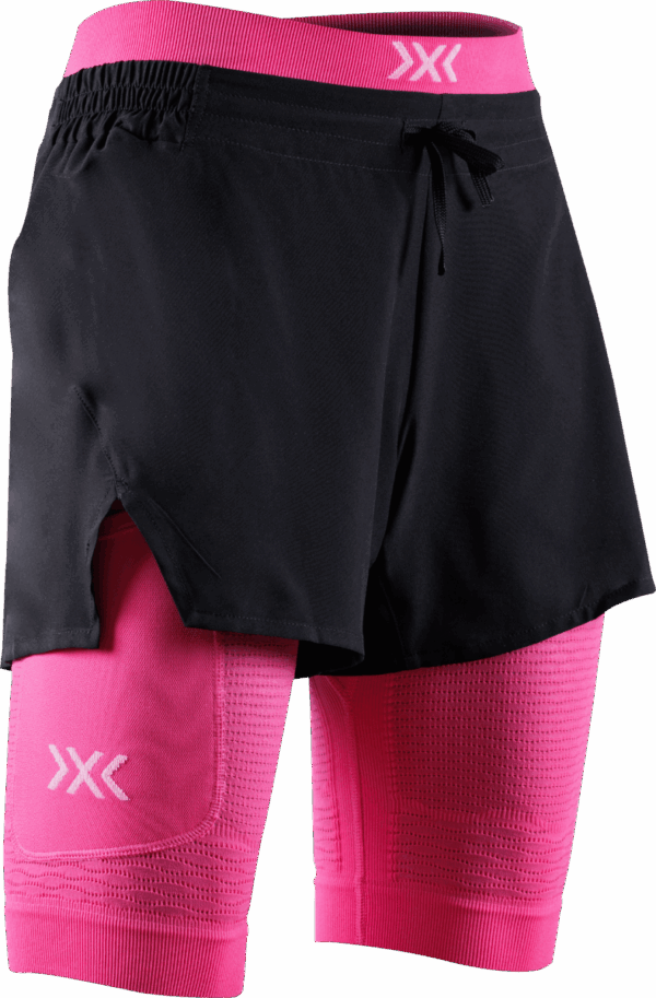 X-BIONIC EFFEKTOR 2IN1 SHORTS Damen X BLACK/NEO PINK M