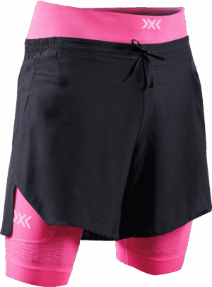 X-BIONIC EFFEKTOR 2IN1 SHORTS Herren X BLACK/NEO PINK M