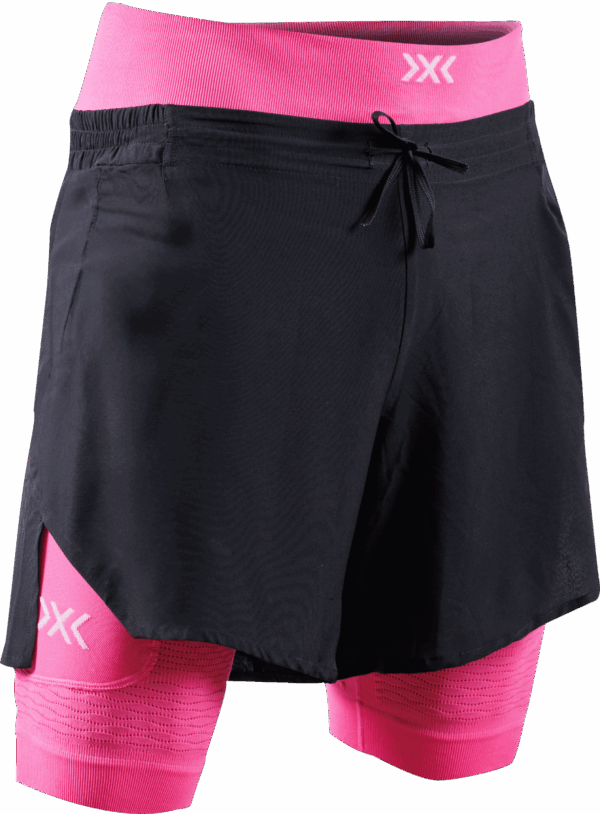 X-BIONIC EFFEKTOR 2IN1 SHORTS Herren X BLACK/NEO PINK XL