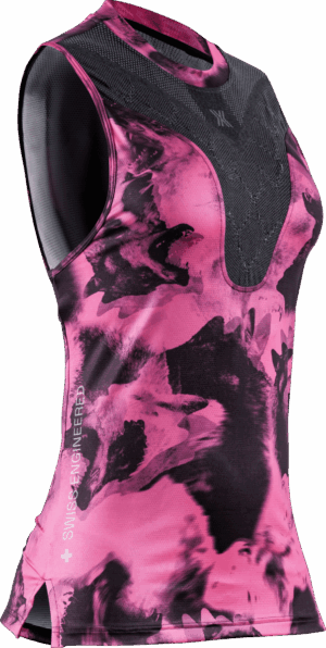 X-BIONIC COREFUSION RUN TANK Damen WOLFPACK/BLACK/NEO PINK L