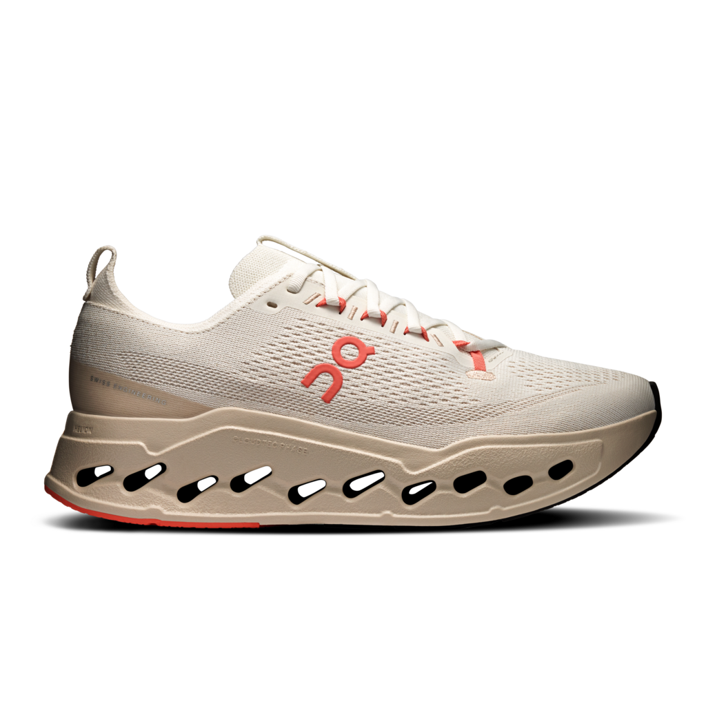 ON RUNNING Cloudsurfer Max Laufschuhe Herren Ivory | Salmon 50 1 ON RUNNING Cloudsurfer Max Laufschuhe Herren Ivory | Salmon 50