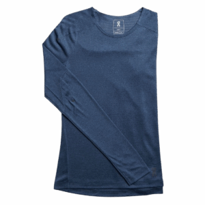 ON RUNNING LONG-T W Damen Blau XS