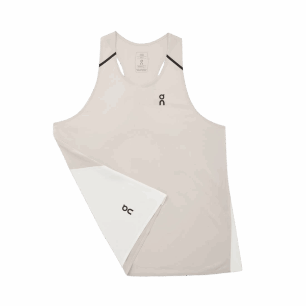 ON RUNNING PERFORMANCE TANK Damen pearl | undyed white L