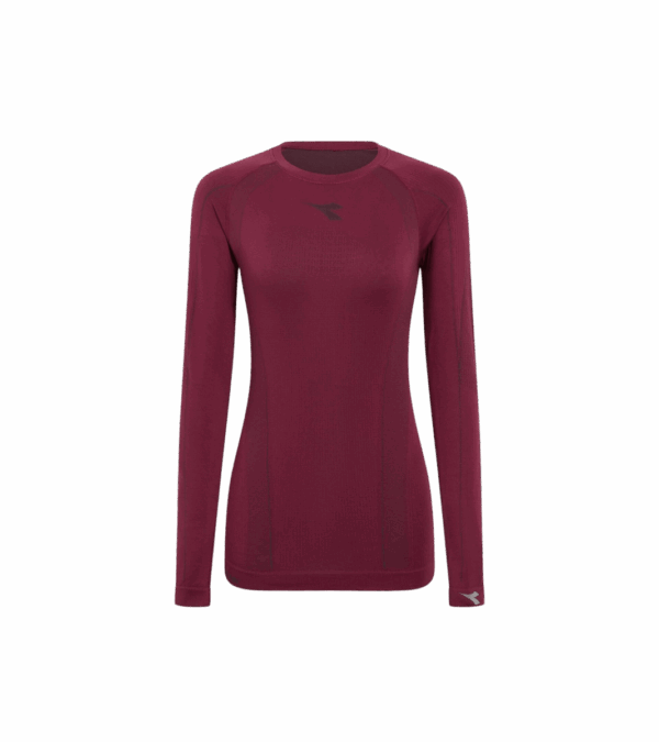 DIADORA L. LS T-SHIRT STRATOZERO Damen MAROON BANNER L/XL